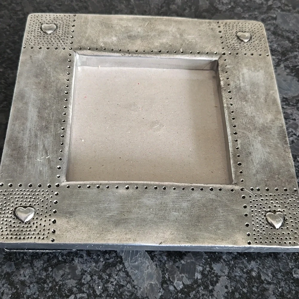 Russ Berrie & Co. Metal Silvertone Heart Accent Picture Frame